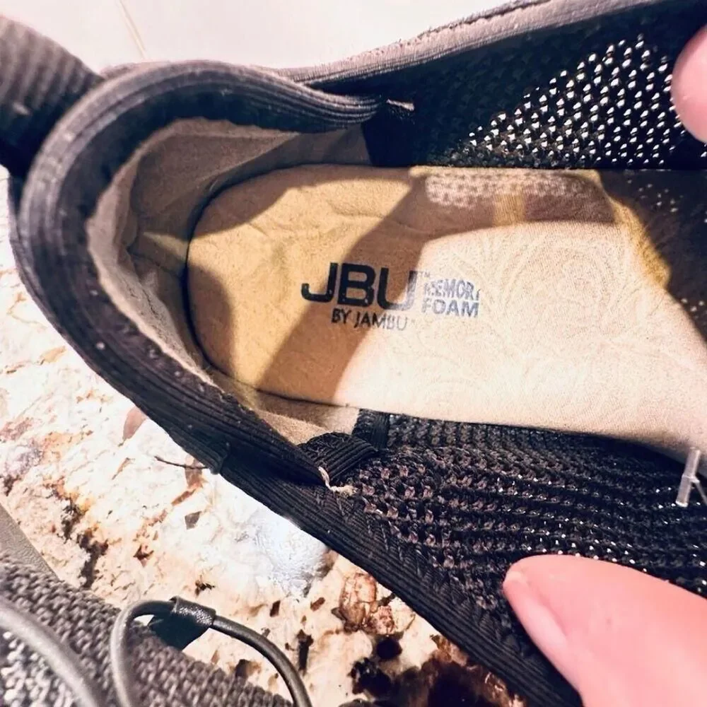 JBU Women's Black and Blue Trainers,